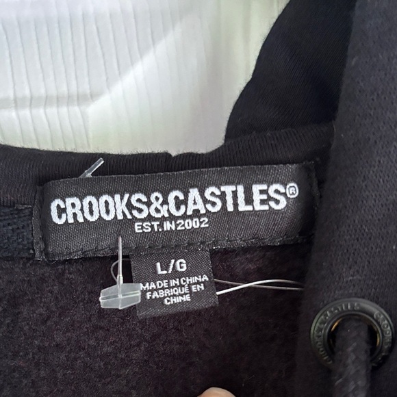 Crooks & Castles Black and Burgundy Graphic Sweater - Picture 2 of 5